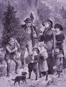 Venditore di alberi di Natale da Unknown artist