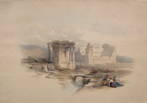 Tempio circolare a Baalbec da Unknown artist