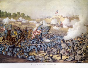 Guerra Civile Americana (1861-1865): 05/05/1862. Battaglia di Williamsburg. Incisione