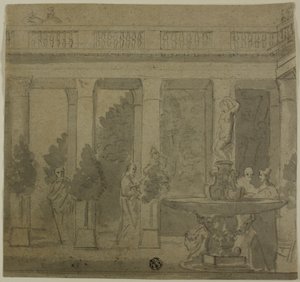 Scena di interno classico da Unknown artist