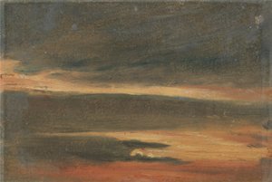 Nuvole al tramonto da Unknown artist