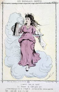 Tassa sul caffè - disegno da Unknown artist