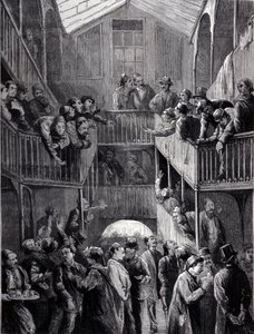 Costantinopoli: la borsa nel sobborgo di Galata nel 1878. da Unknown artist