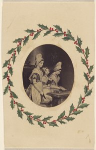 [Copia di un dipinto che raffigura tre ragazze intente a leggere]. da Unknown artist