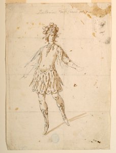 Costume per ballerina su un carro per un balletto da Unknown artist