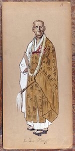 Costume di Zio Bonzo per la creazione di Madame Butterfly di Giacomo Puccini nel 1904. Collezione del Museo della Scala di Milano da Unknown artist