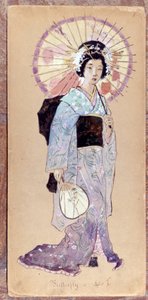 Costume di Madame Butterfly per il primo atto per la creazione di Madame Butterfly di Giacomo Puccini nel 1904. Collezione del Museo della Scala di Milano da Unknown artist