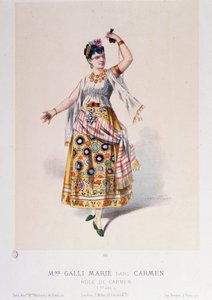 Costume di Marie Galli in Carmen, opera di Georges Bizet da Unknown artist