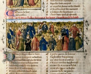 Intrattenimenti di corte: danze e giochi. La scena si svolge alla presenza degli dei dell
