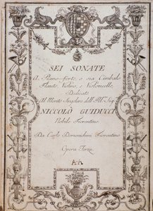 Copertina di Sei Sonate, Op. 3 di Carlo Domenighini