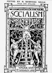 Copertina della rivista della Fabian Society "Socialism", a cura di G. B. Shaw. L