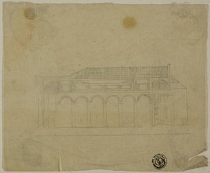 Sezione Trasversale della Basilica da Unknown artist