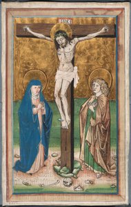 Crocifissione con la Vergine Maria e San Giovanni (recto); San Sebaldo con i Donatori Paul Volkmayr e Sebald Schreyer (verso) da Unknown artist