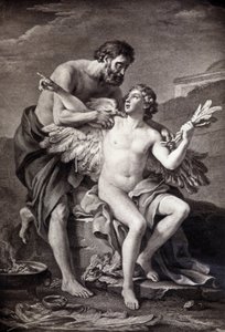 Dedalo e Icaro. Incisione del XIX secolo.