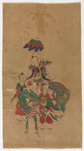 Immortale taoista su un qilin con due attendenti da Unknown artist