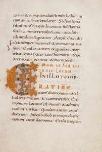 Iniziale E decorata