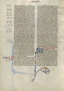 Iniziale M decorata