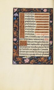 Pagina di testo decorata da Unknown artist