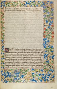 Pagina di testo decorata da Unknown artist