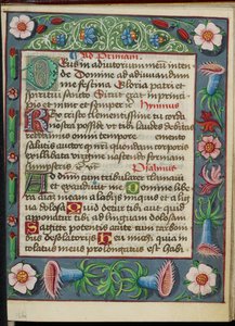 Pagina di testo decorata