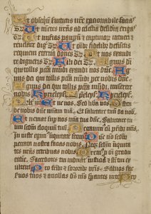 Pagina di testo decorata da Unknown artist