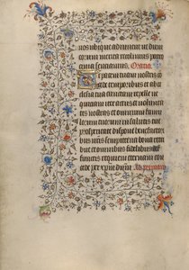 Pagina di testo decorata da Unknown artist