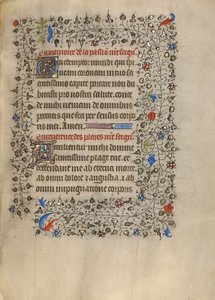 Pagina di testo decorata