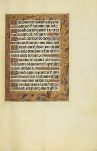 Pagina di testo decorata da Unknown artist