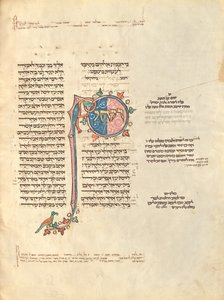 Pagina di testo decorata