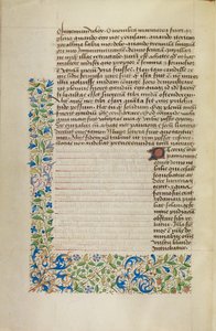 Pagina di testo decorata da Unknown artist