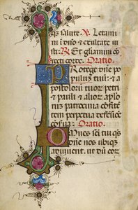 Pagina di testo decorata da Unknown artist