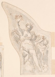 Decorazione di un pannello laterale di una carrozza da Unknown artist