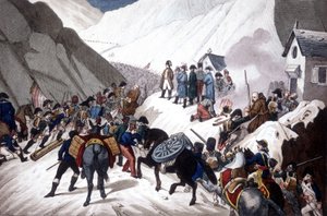 Discesa di Napoleone Bonaparte in Italia: attraversamento del monte San Bernardo da Unknown artist