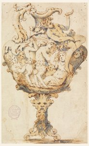Progetto per brocca in maiolica da Unknown artist