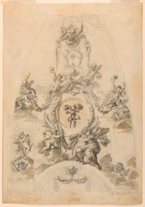 Progetto per Cupola Dipinta da Unknown artist