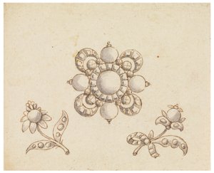 Progetto per Tre Spille da Unknown artist