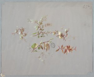Disegno per carta da parati e tessuti: fiori