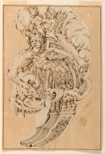 Progetto per un elmo decorativo da Unknown artist