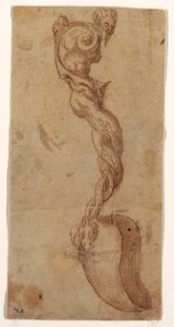 Disegno per un cucchiaio da portata da Unknown artist