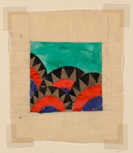 Design per un tessuto o una carta da parati da Unknown artist