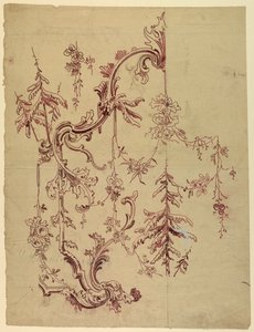Disegno per un Tessuto Stampato o Carta da Parati