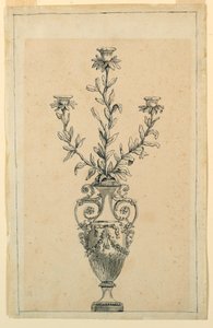Progetto per un candelabro da Unknown artist