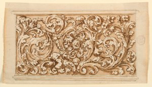 Design per un Pannello Oblungo da Unknown artist