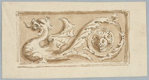 Progetto per la decorazione di un pannello oblungo da Unknown artist
