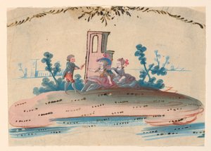 Disegno per il ricamo di un panciotto da uomo da Unknown artist