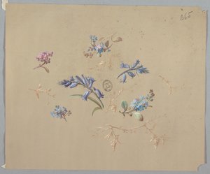 Disegni per carta da parati e tessuti: Fiori