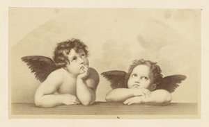 [Particolare dei cherubini dalla "Madonna Sistina" di Raffaello]. da Unknown artist