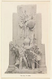 (dettaglio) della statua Chiamata alle armi sull