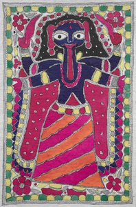 Dipinto devozionale (figura femminile) da Unknown artist