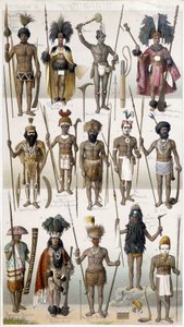 Costumi diversi dei guerrieri dell